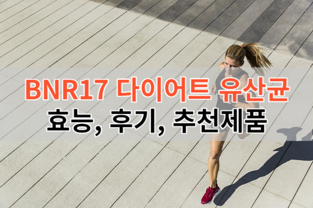 BNR17 다이어트 유산균 효능, 후기, 추천제품