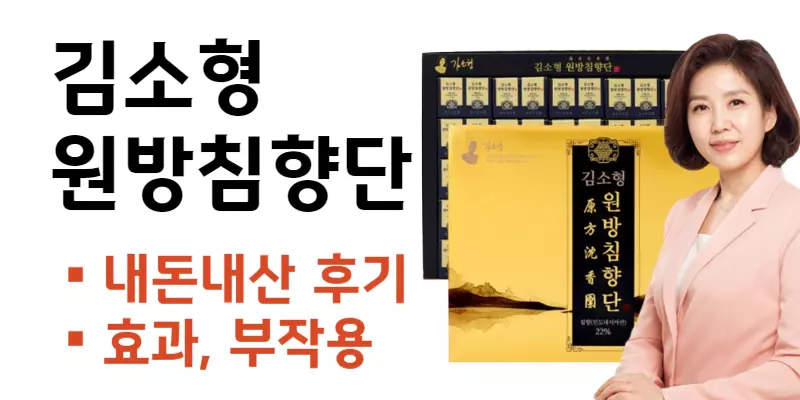 김소형 원방침향단 내돈내산 후기 효능 가격